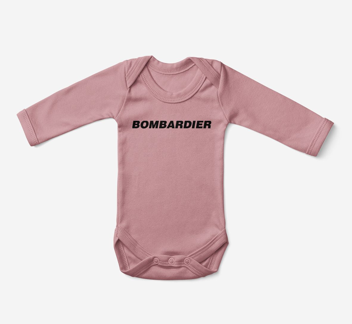 Bombardier & Text Designed Baby Bodysuits