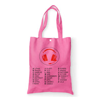 Thumbnail for Aviation Alphabet 3 Designed Tote Bags