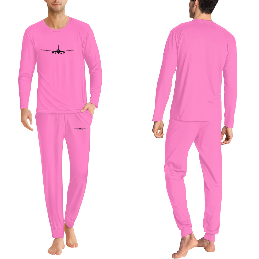 Airbus A350 Silhouette Designed Men Pijamas