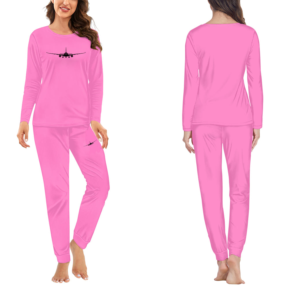 Boeing 787 Silhouette Designed Women Pijamas