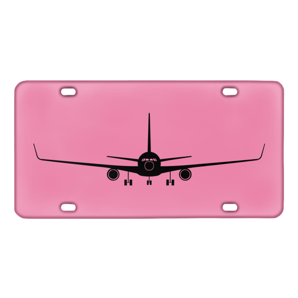 Boeing 767 Silhouette Designed Metal (License) Plates