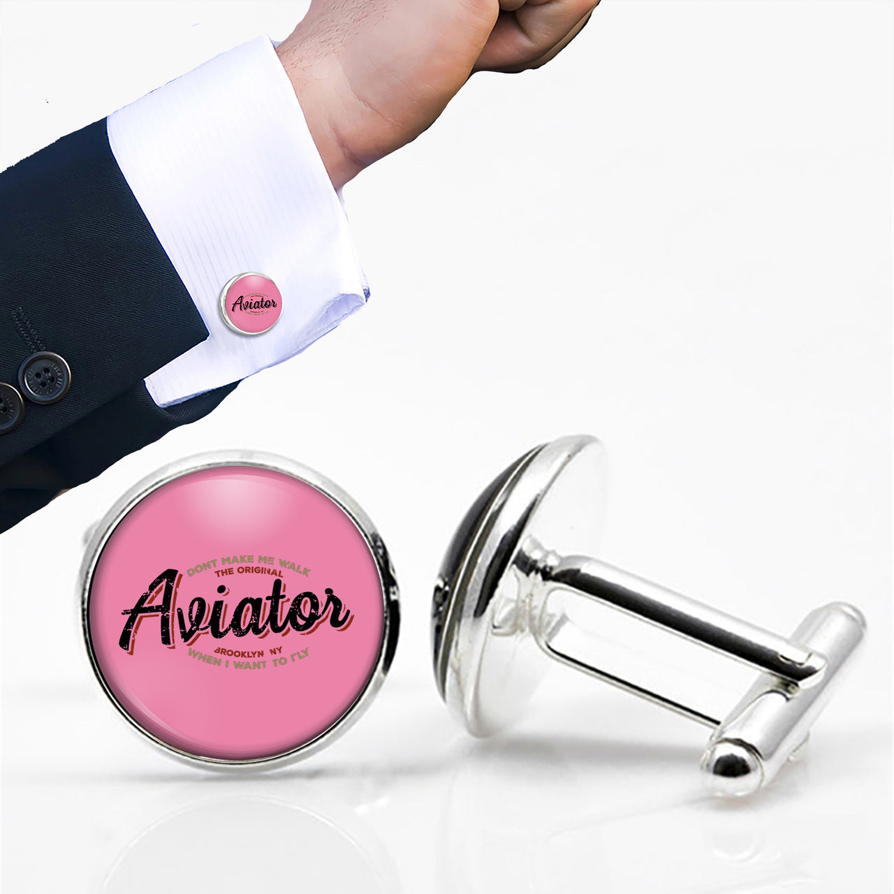 Aviator - Dont Make Me Walk Designed Cuff Links