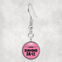 Thumbnail for Diamond DA42 & Plane Designed Earrings