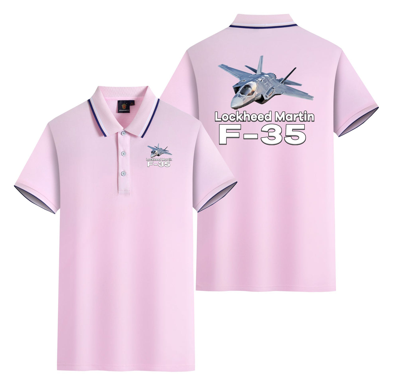 The Lockheed Martin F35 Designed Stylish Polo T-Shirts (Double-Side)