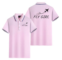 Thumbnail for Just Fly It & Fly Girl Designed Stylish Polo T-Shirts (Double-Side)