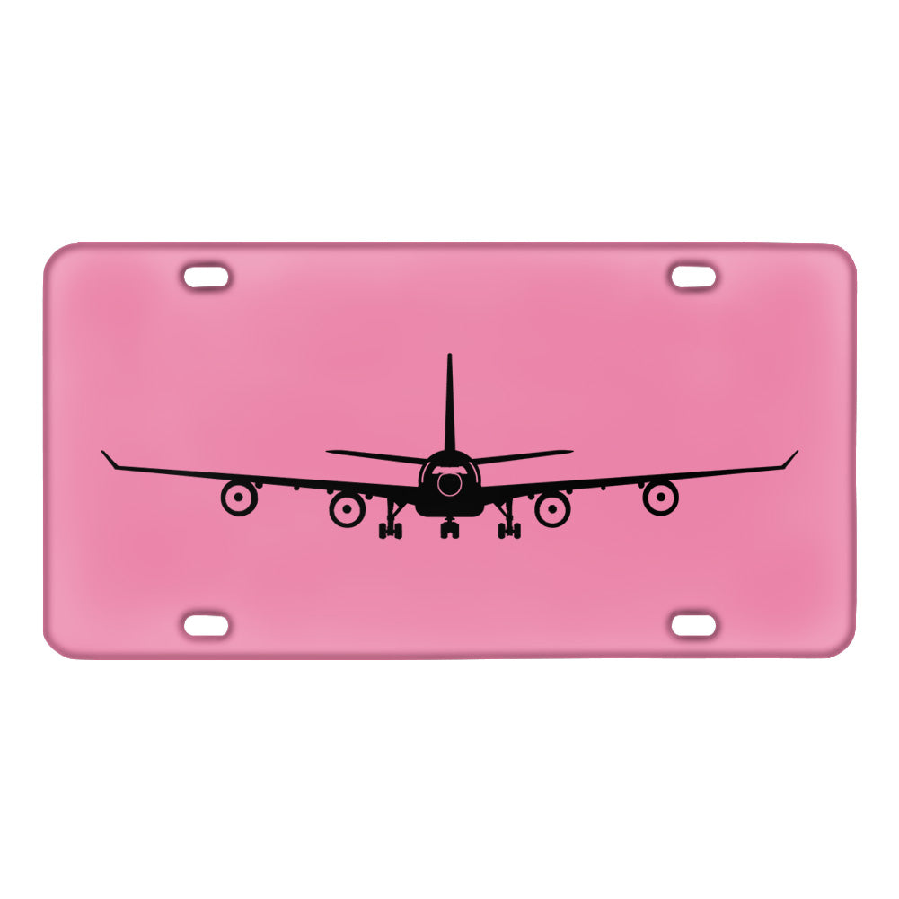 Airbus A340 Silhouette Designed Metal (License) Plates