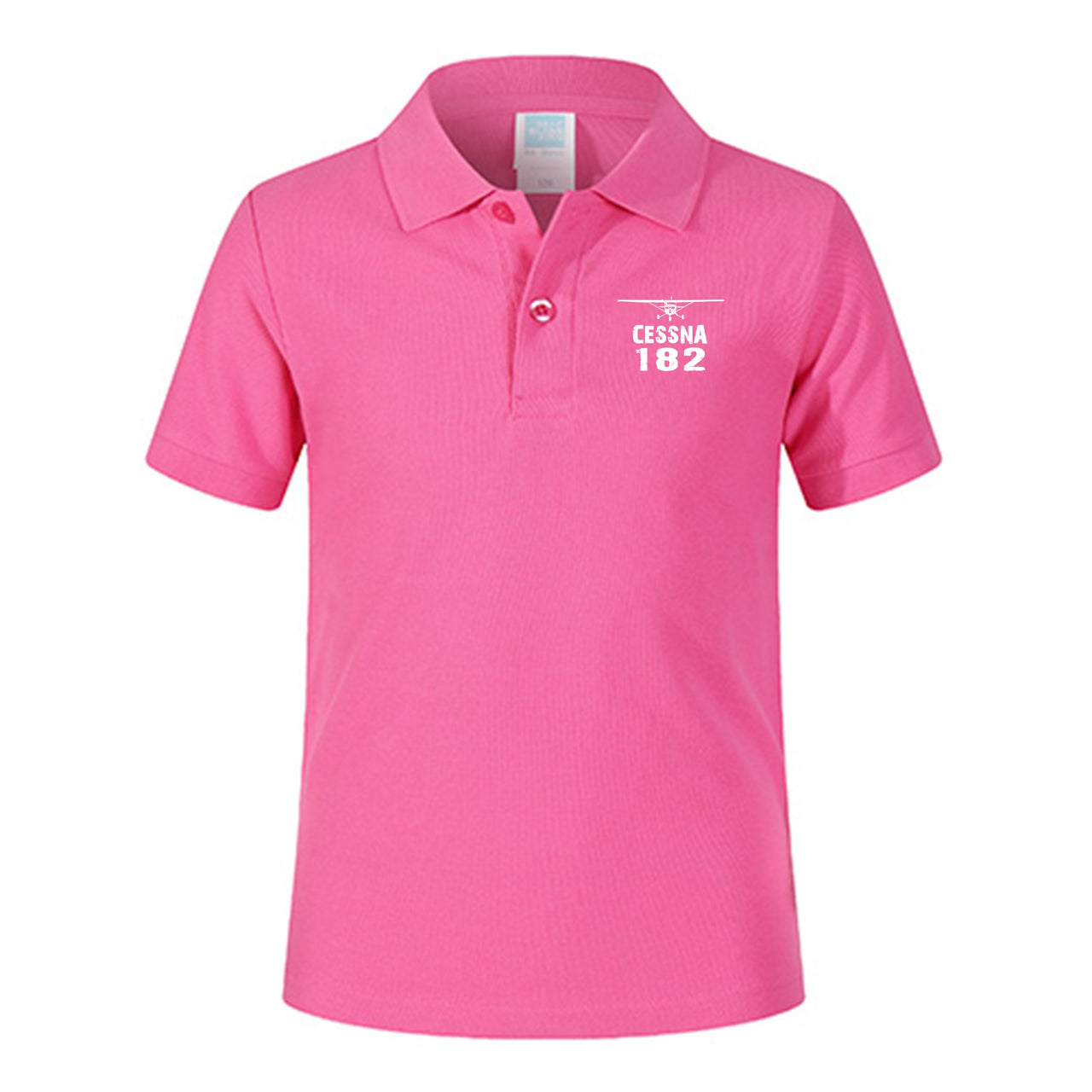 Cessna 182 & Plane Designed Children Polo T-Shirts