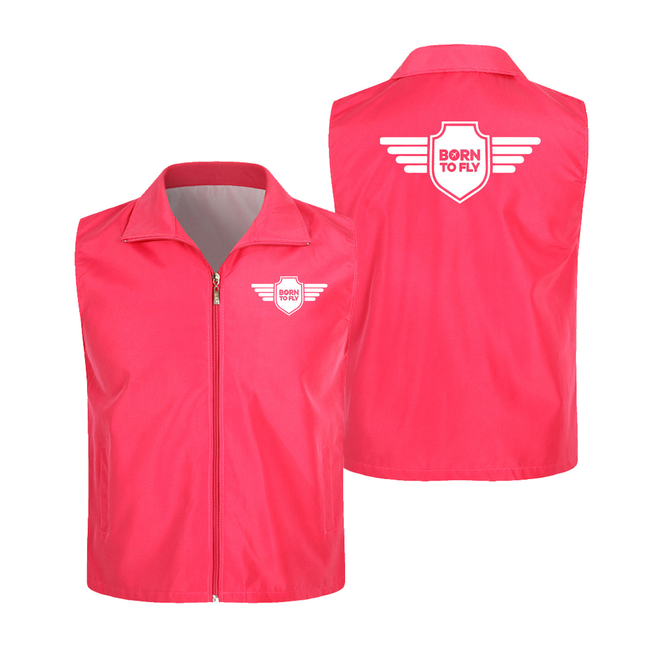 Born To Fly & Badge Designed Thin Style Vests