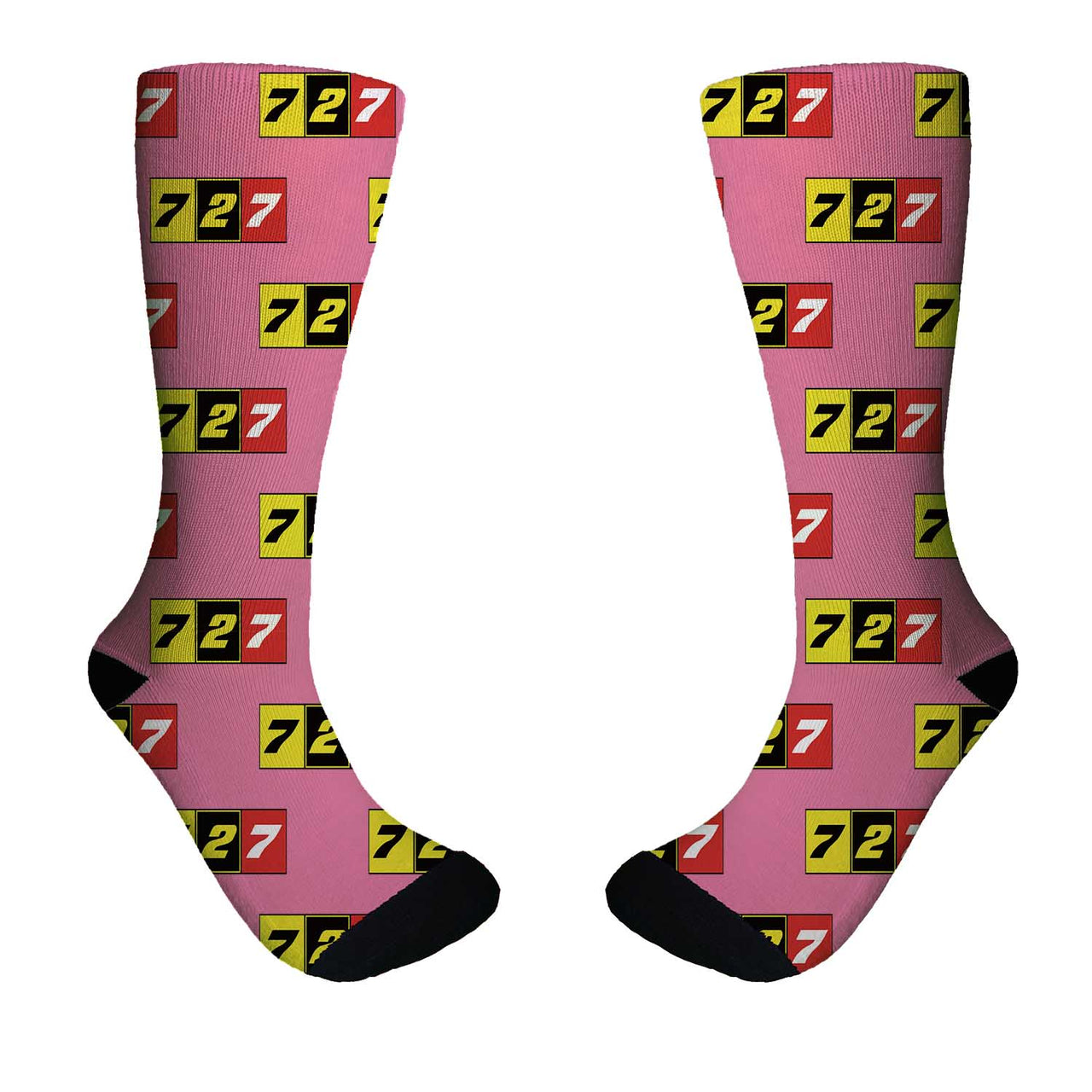 Flat Colourful 727 Designed Socks