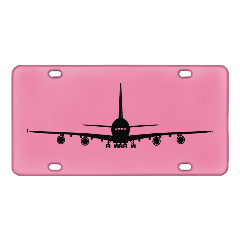 Airbus A380 Silhouette Designed Metal (License) Plates