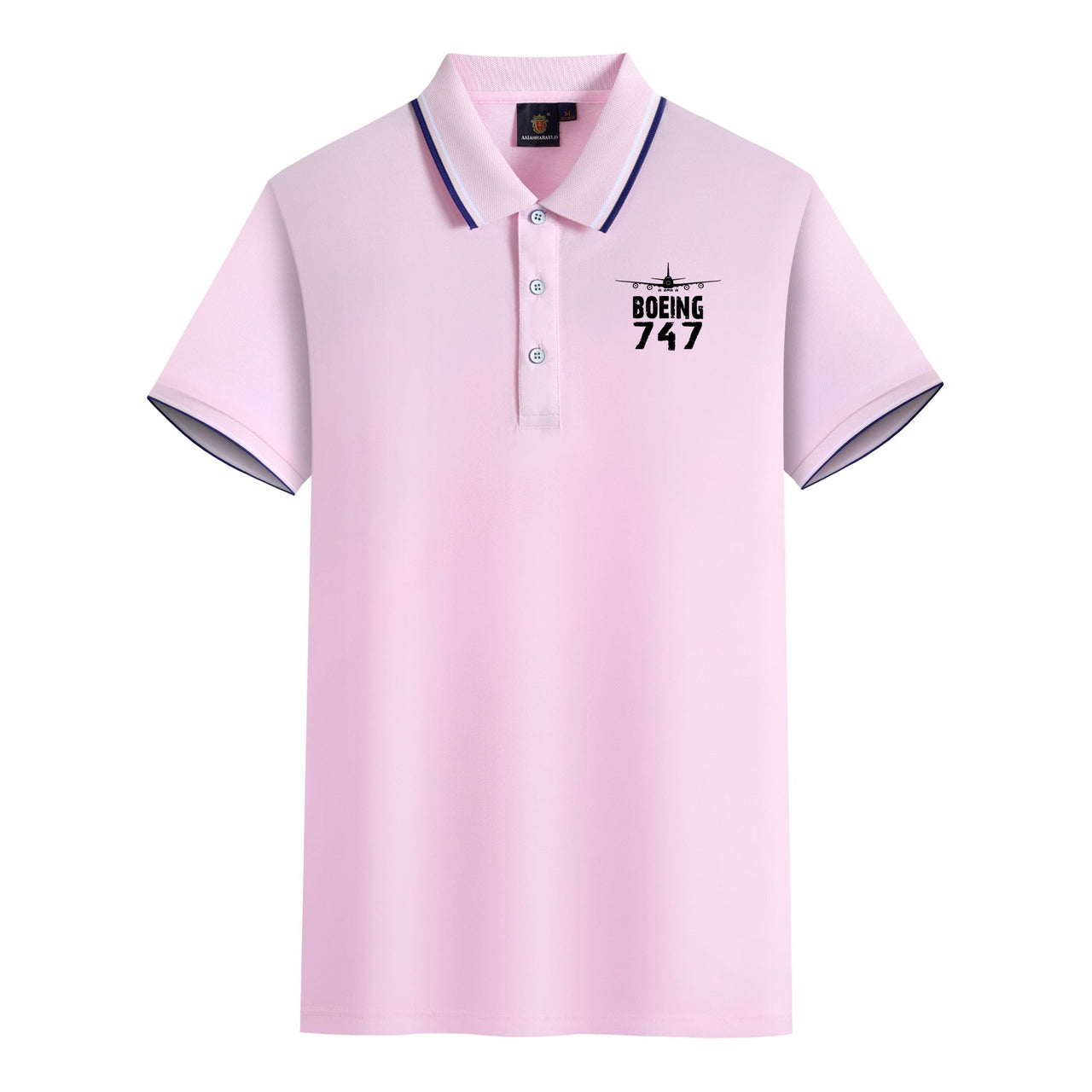 Boeing 747 & Plane Designed Stylish Polo T-Shirts