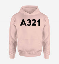 Thumbnail for A321 Flat Text Designed Hoodies