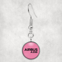 Thumbnail for Airbus A350 & Text Designed Earrings