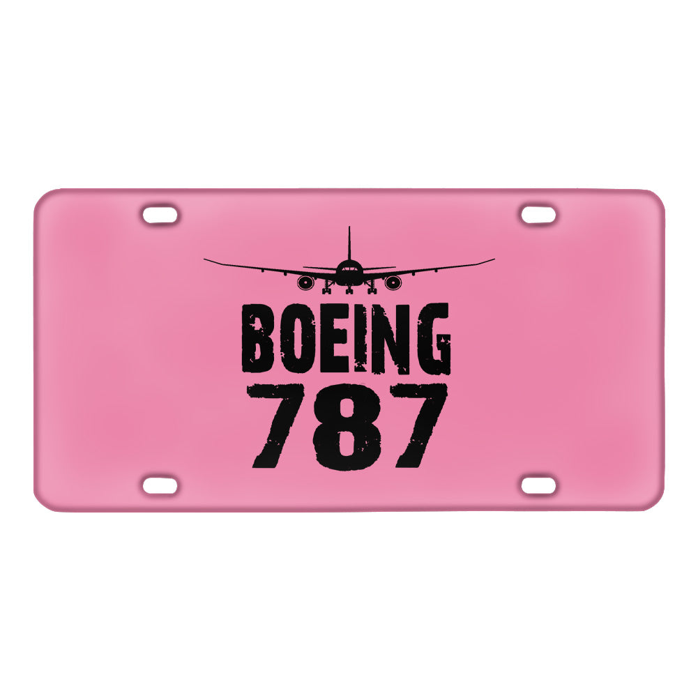 Boeing 787 & Plane Designed Metal (License) Plates