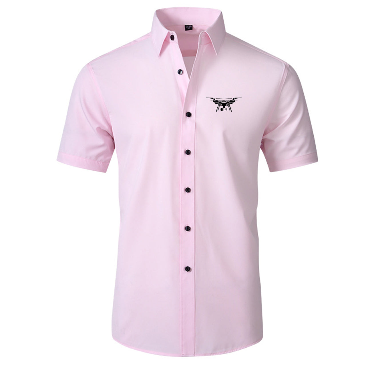 Drone Silhouette Designed Short Sleeve Shirts