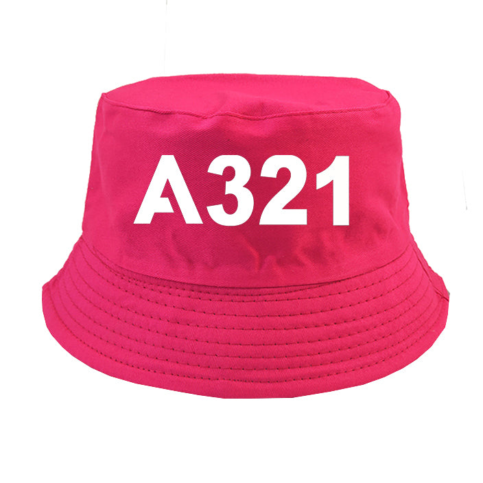 A321 Flat Text Designed Summer & Stylish Hats