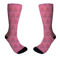 Thumbnail for Aviation Alphabet 3 Designed Socks