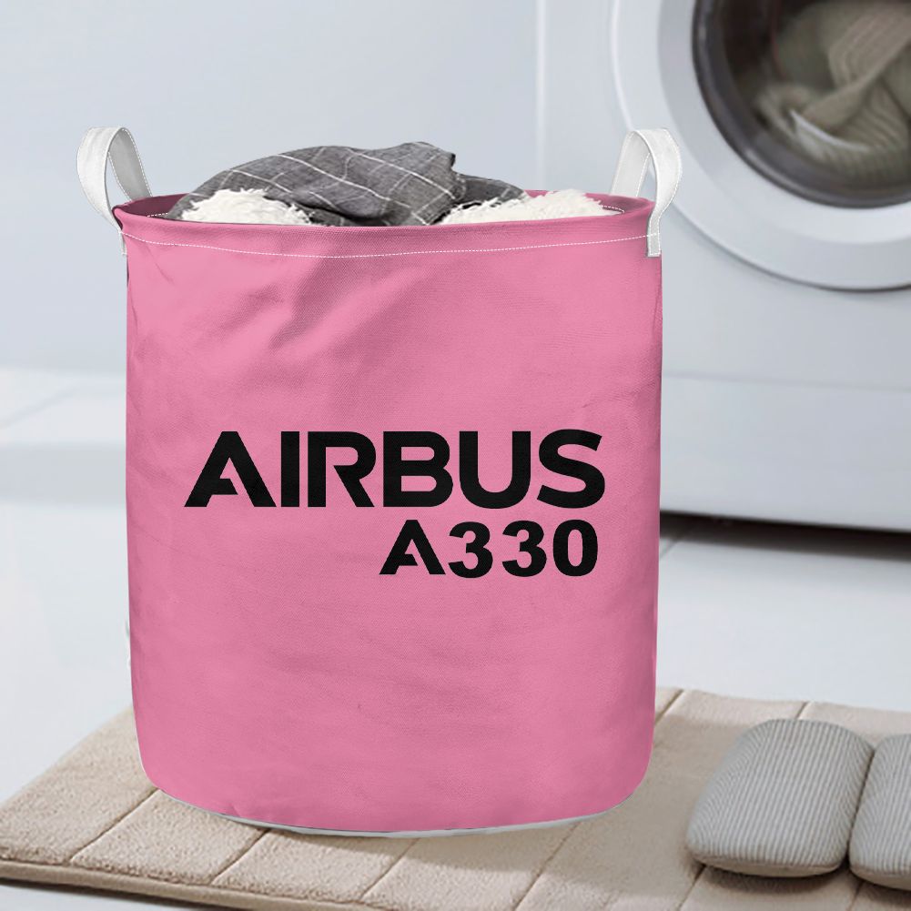 Airbus A330 & Text Designed Laundry Baskets