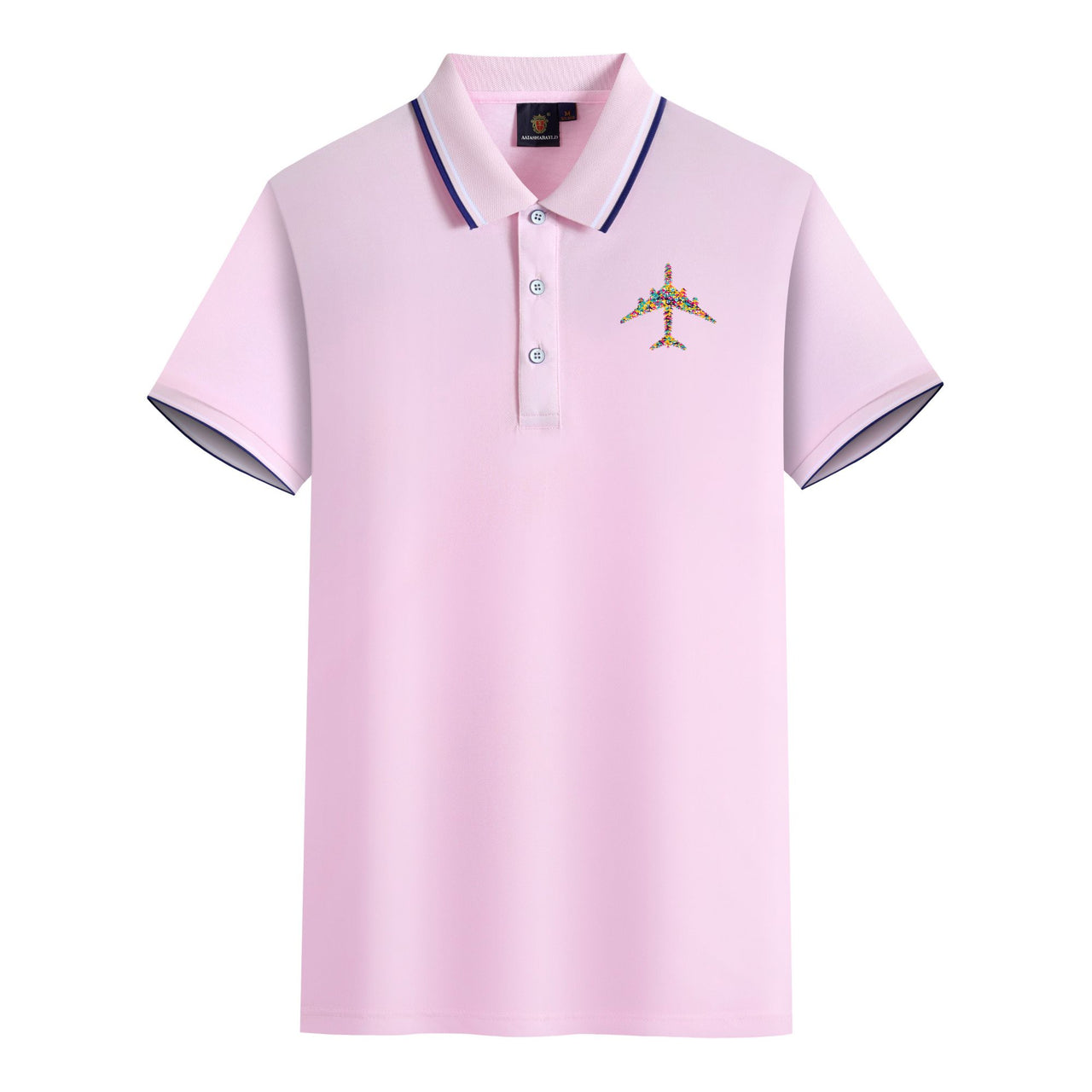 Colourful Airplane Designed Stylish Polo T-Shirts