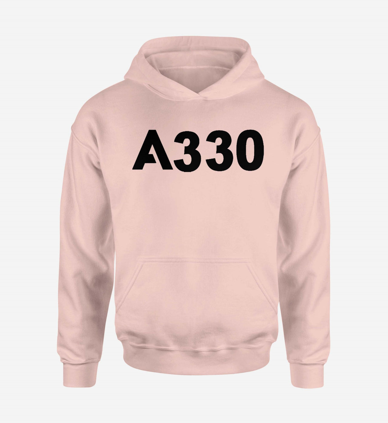 A330 Flat Text Designed Hoodies