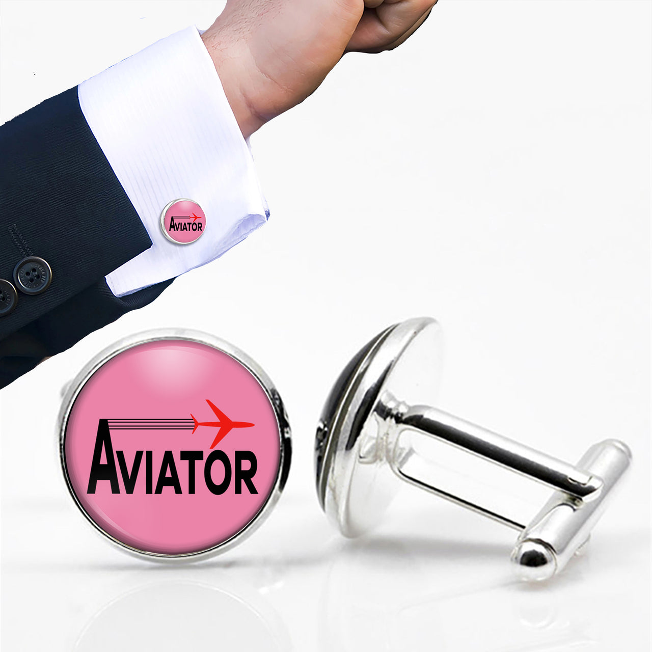 Aviator Designed Cuff Links