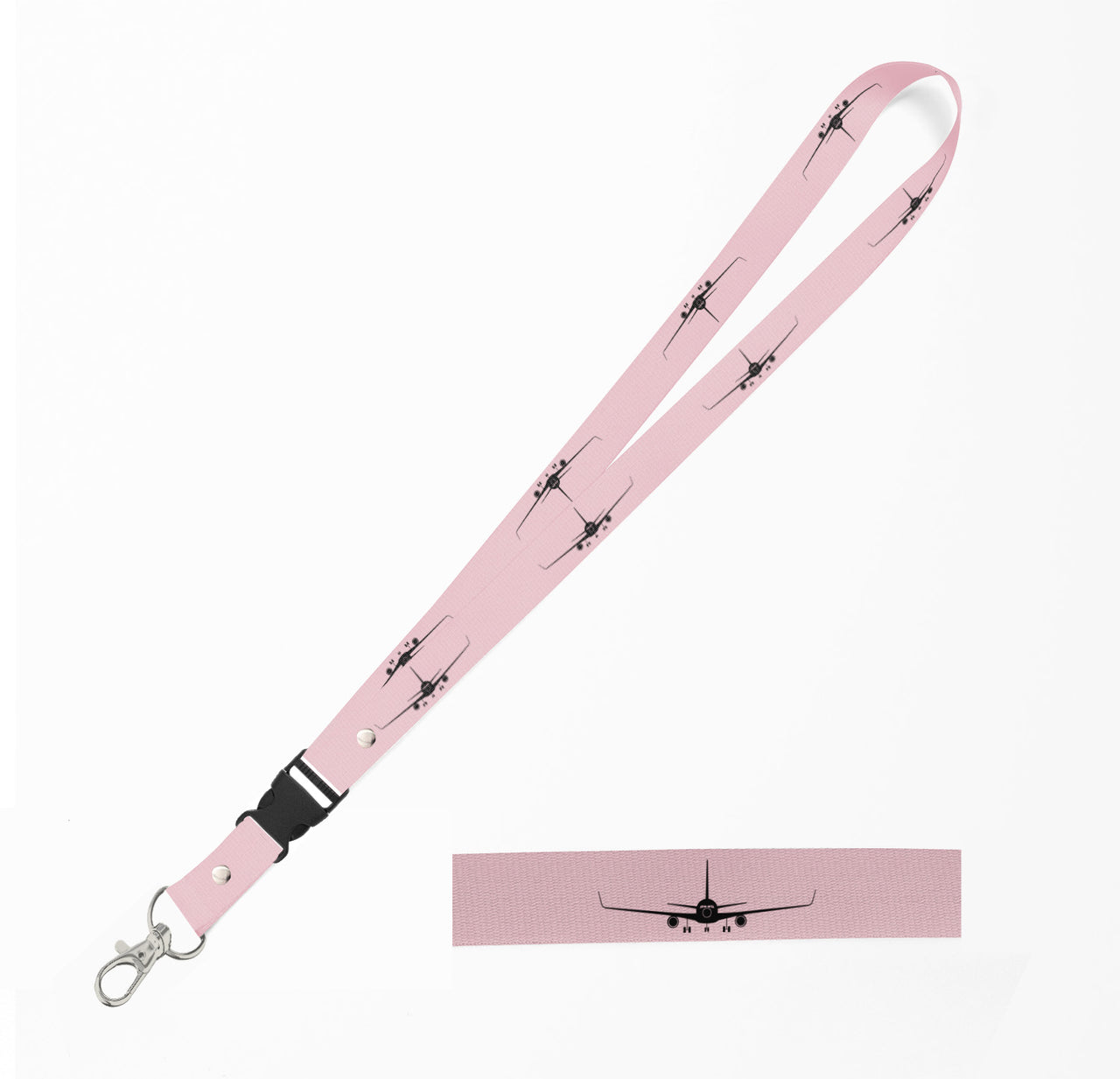 Boeing 767 Silhouette Designed Detachable Lanyard & ID Holders