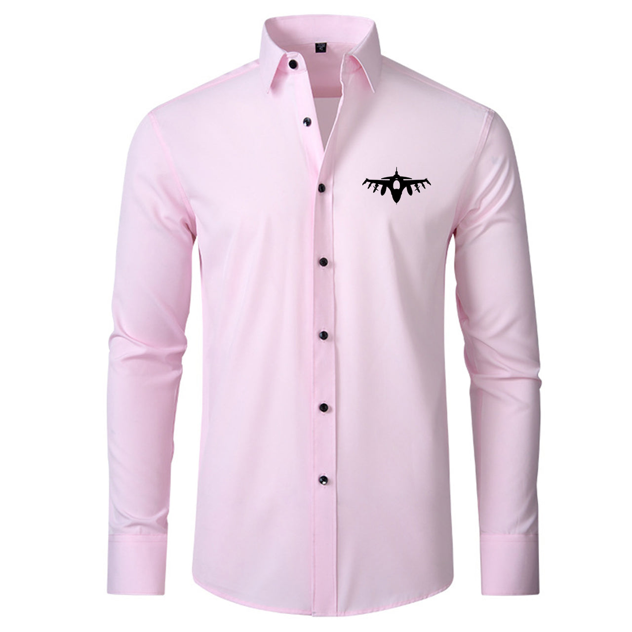 Fighting Falcon F16 Silhouette Designed Long Sleeve Shirts