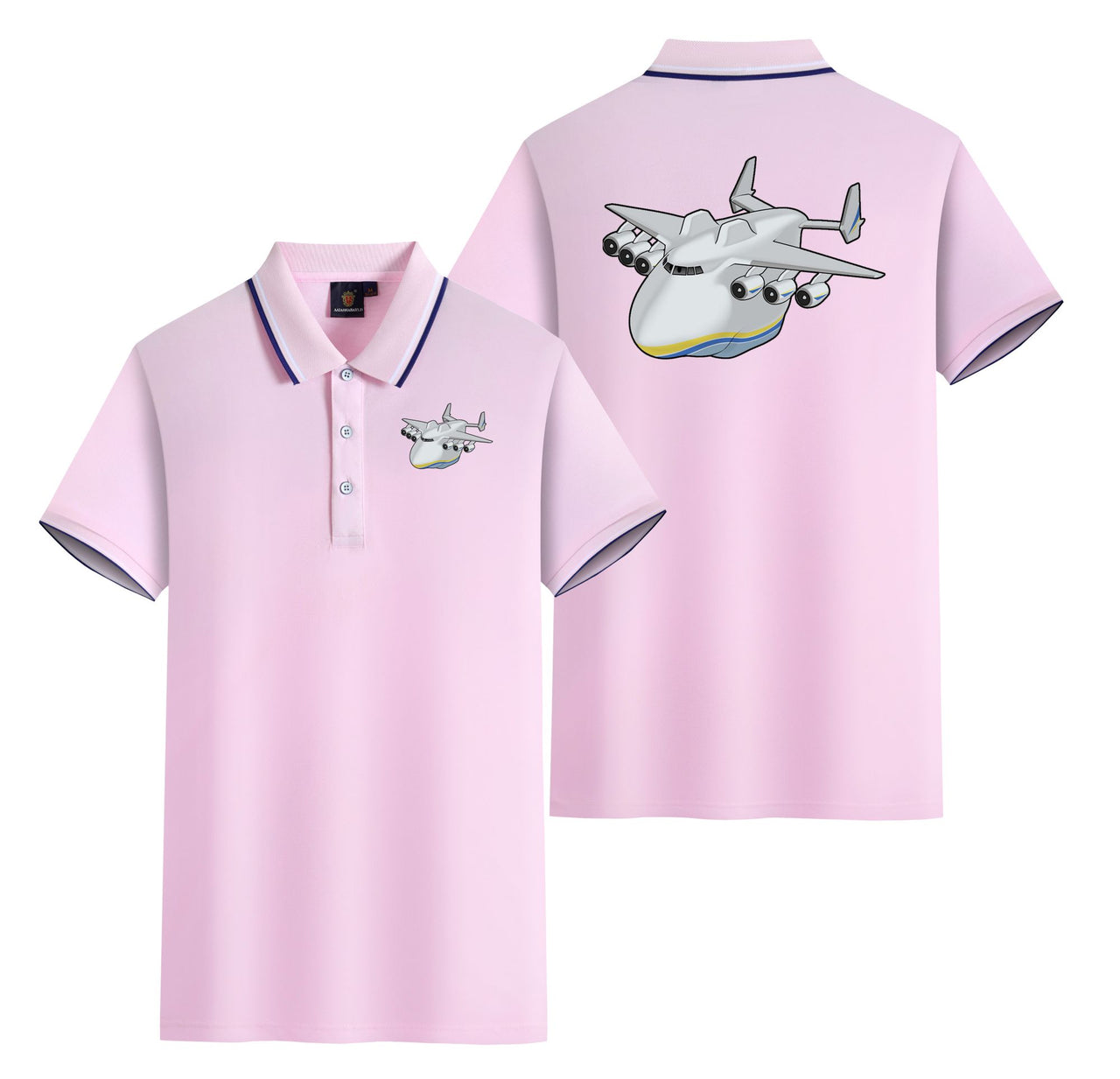 Antonov 225 (2) Designed Stylish Polo T-Shirts (Double-Side)