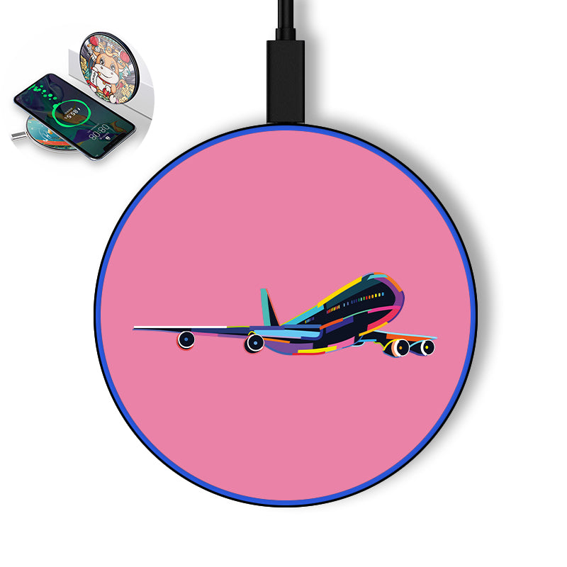 Multicolor Airplane Designed Wireless Chargers