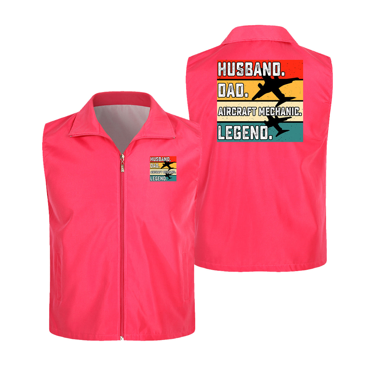 Husband & Dad & Aircraft Mechanic & Legend Designed Thin Style Vests