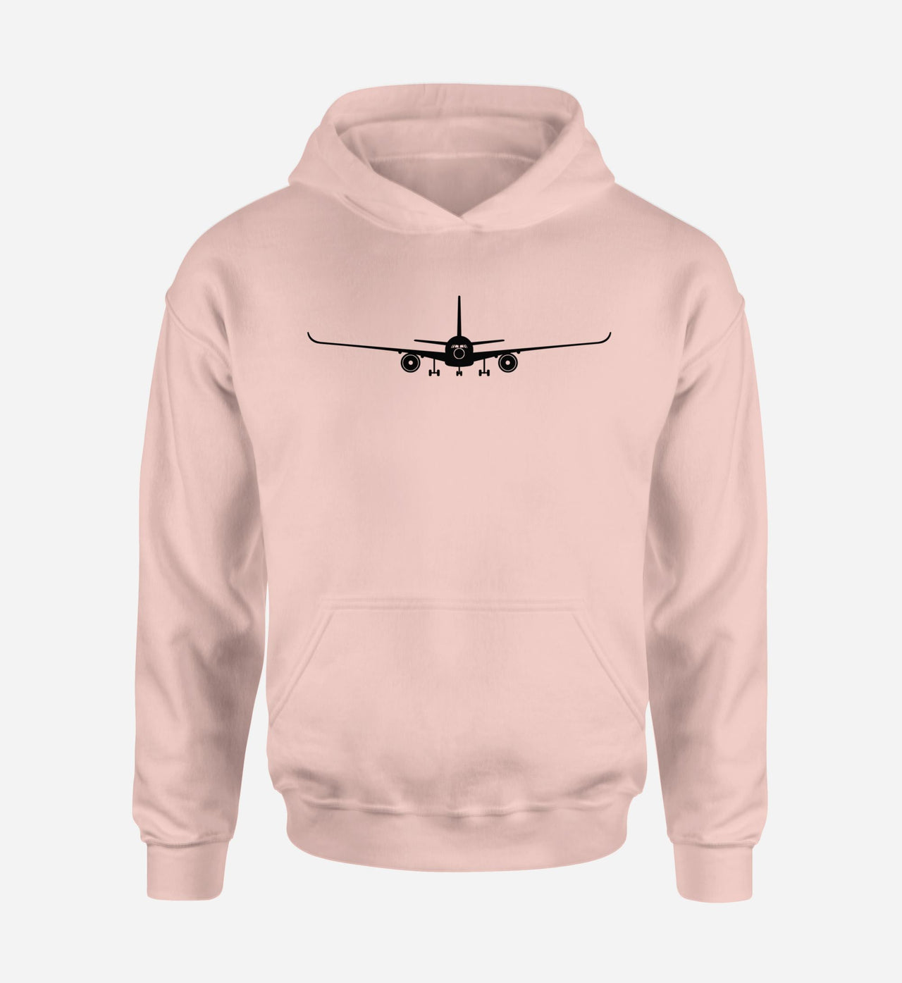 Airbus A350 Silhouette Designed Hoodies