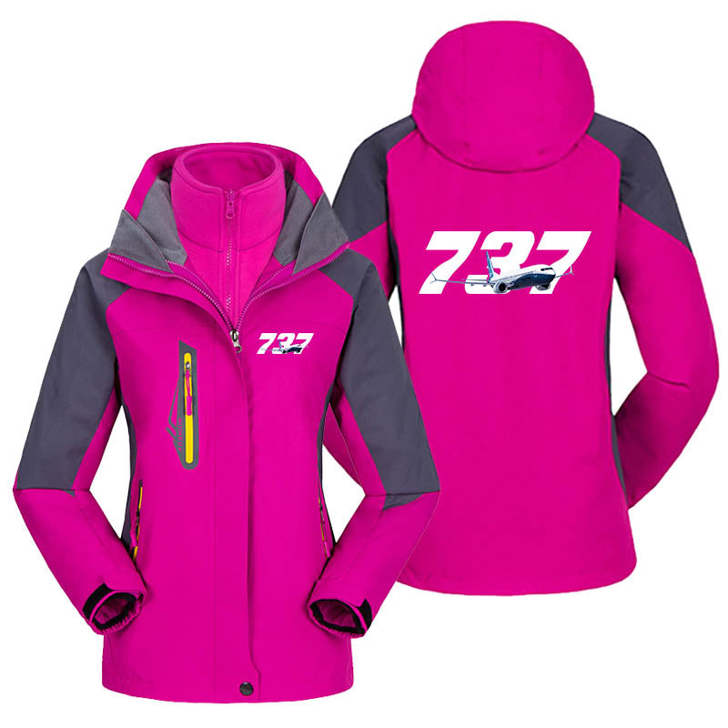 Super Boeing 737 Designed Thick "WOMEN" Skiing Jackets