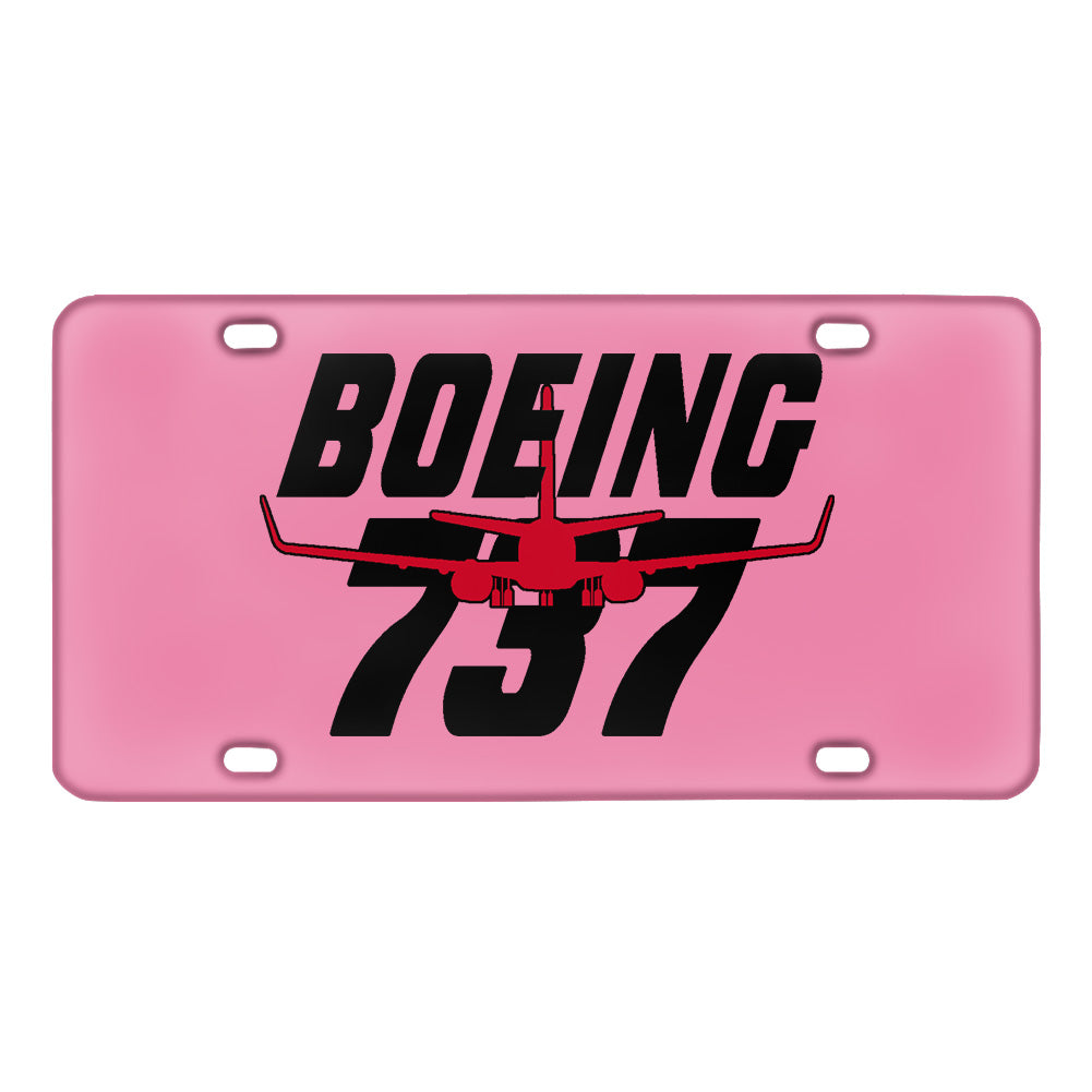 Amazing Boeing 737 Designed Metal License Plates Aviation Shop