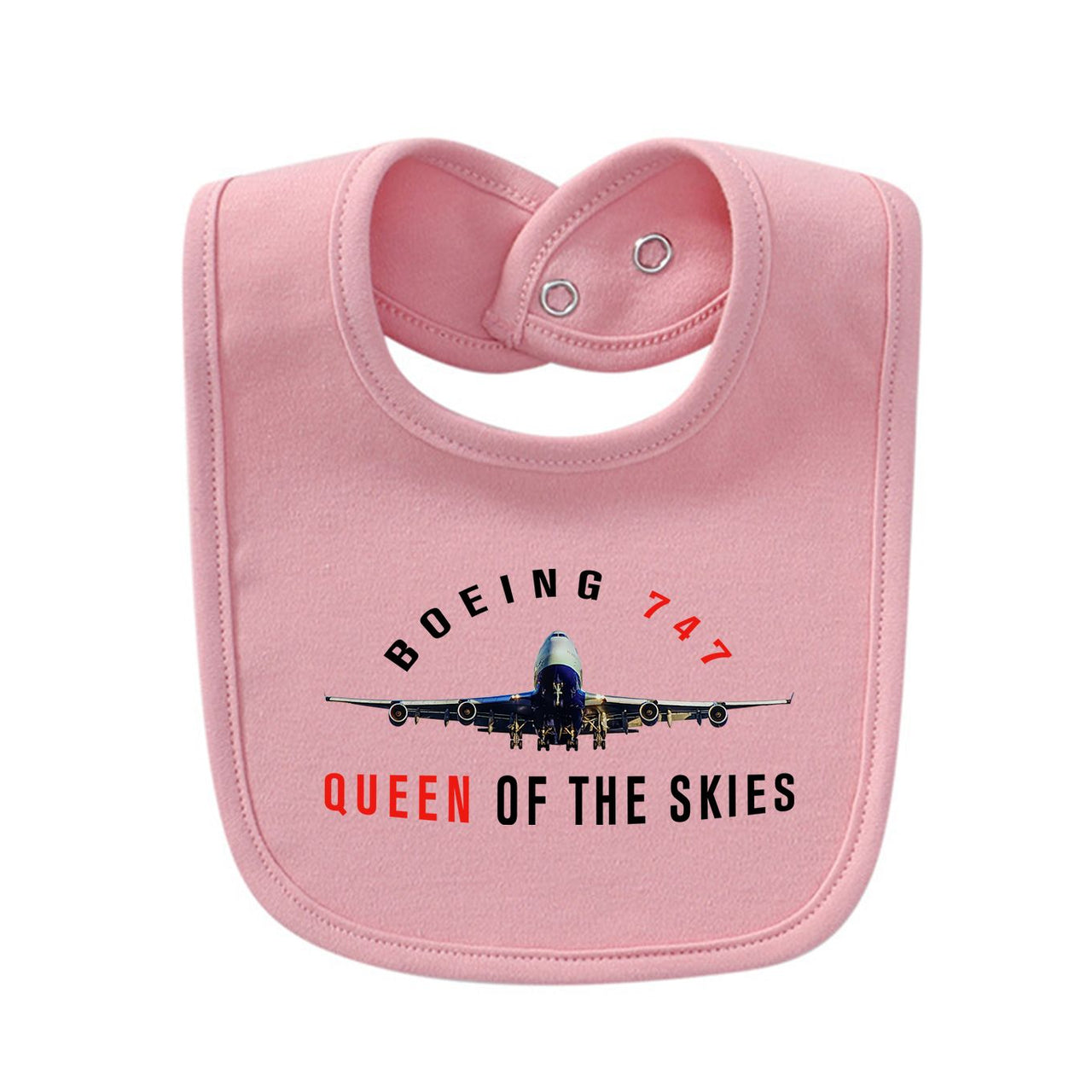 Boeing 747 Queen of the Skies Designed Baby Saliva & Feeding Towels