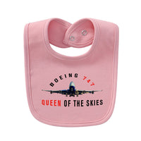 Thumbnail for Boeing 747 Queen of the Skies Designed Baby Saliva & Feeding Towels