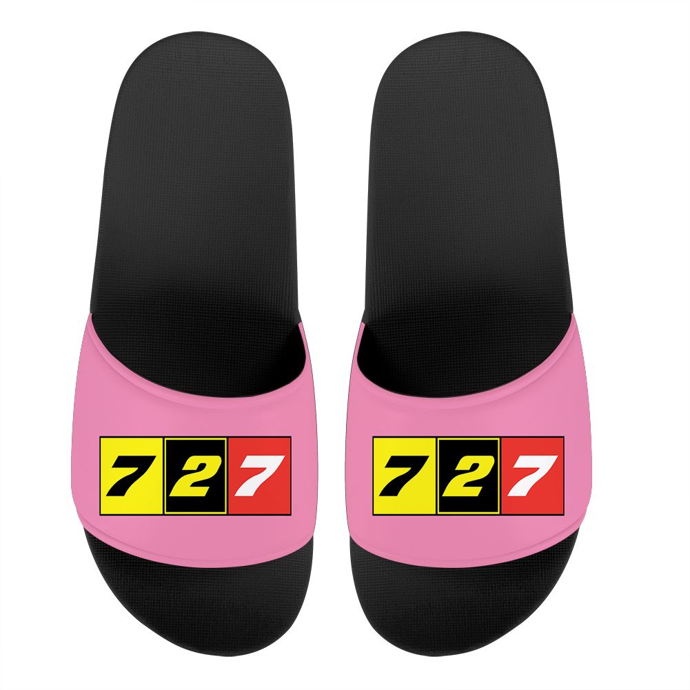 Flat Colourful 727 Designed Sport Slippers