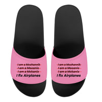 Thumbnail for I Fix Airplanes Designed Sport Slippers