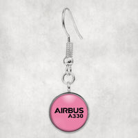 Thumbnail for Airbus A330 & Text Designed Earrings