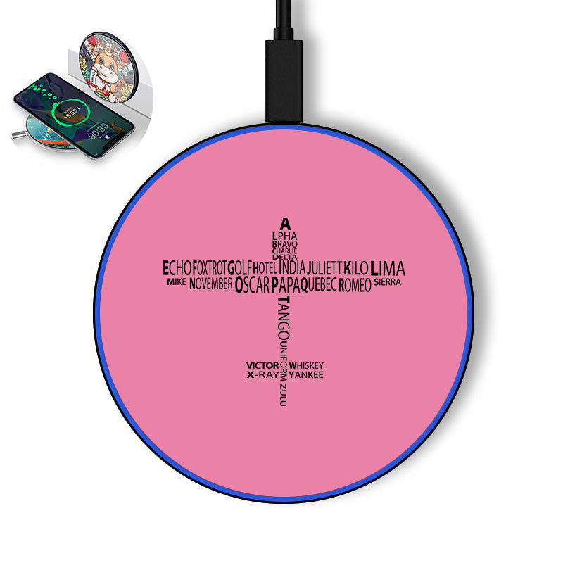 Propeller Shape Aviation Alphabet Designed Wireless Chargers