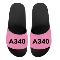 Thumbnail for A340 Flat Text Designed Sport Slippers