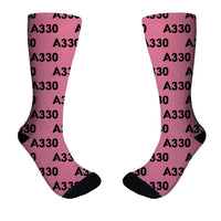 Thumbnail for A330 Flat Text Designed Socks