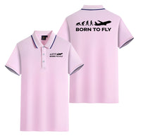 Thumbnail for Born To Fly Designed Stylish Polo T-Shirts (Double-Side)