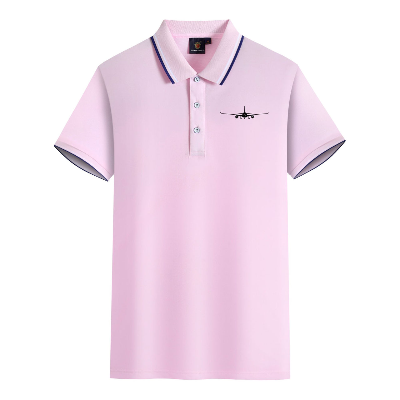 Airbus A350 Silhouette Designed Stylish Polo T-Shirts