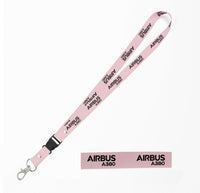 Thumbnail for Airbus A380 & Text Designed Detachable Lanyard & ID Holders