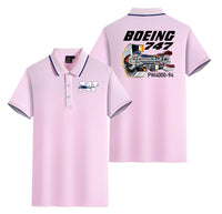 Thumbnail for Boeing 747 & PW4000-94 Engine Designed Stylish Polo T-Shirts (Double-Side)