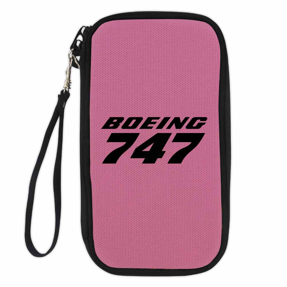 Boeing 747 & Text Designed Travel Cases & Wallets