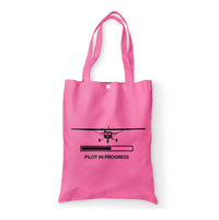 Thumbnail for Pilot In Progress (Cessna) Designed Tote Bags