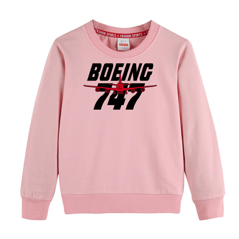 Amazing Boeing 747 Designed "CHILDREN" Sweatshirts