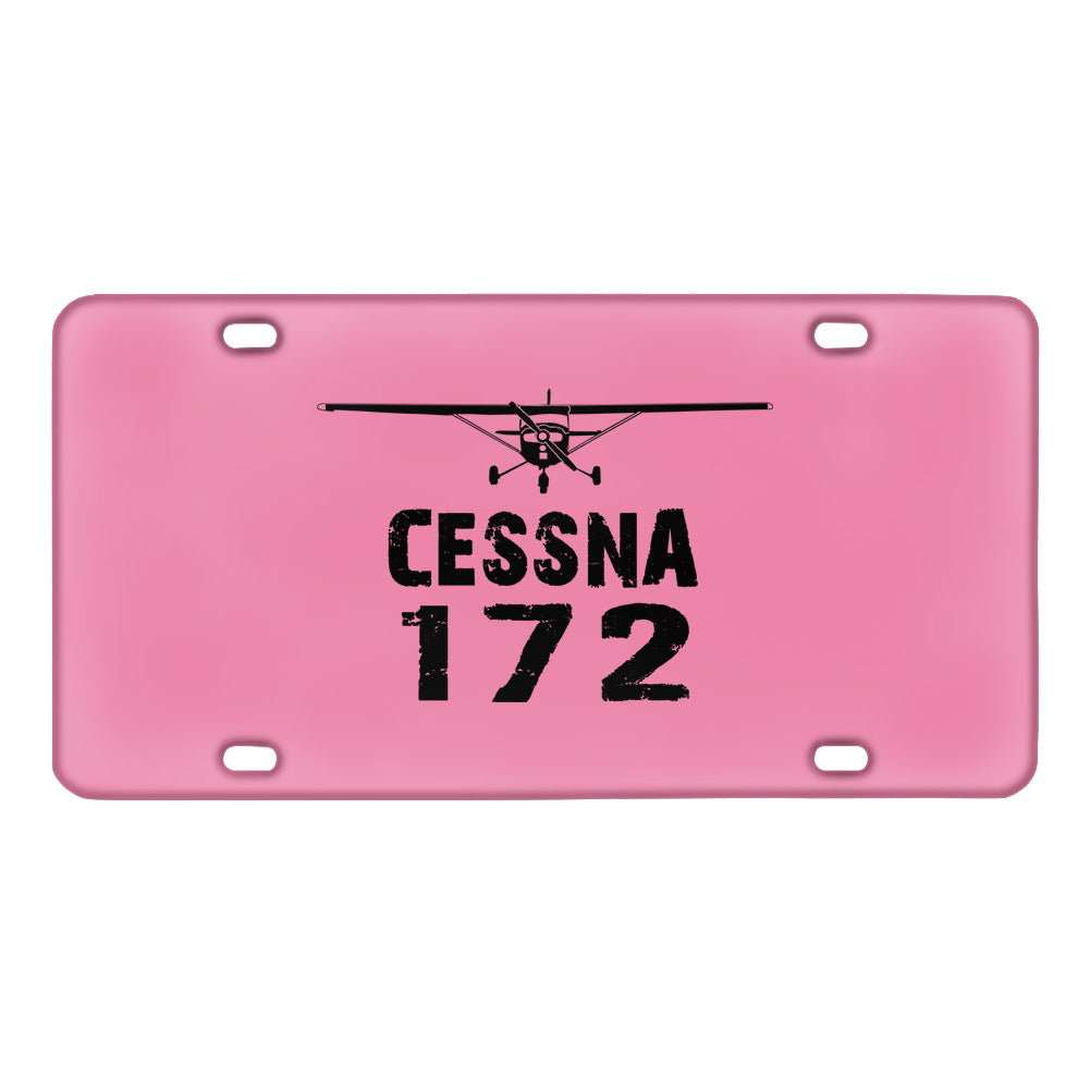 Cessna 172 & Plane Designed Metal (License) Plates