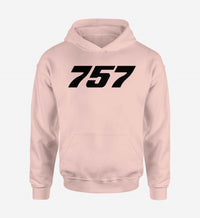 Thumbnail for 757 Flat Text Designed Hoodies